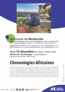 Séminaire sur les chronologies africaines du 13/12/2022